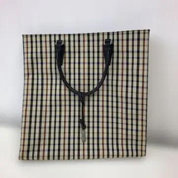 DAKS 체크 무늬 토트백 대용량