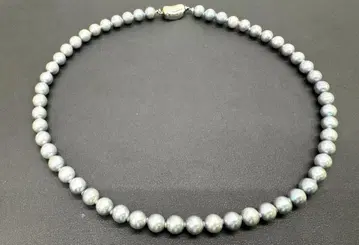 펄 목걸이 진주 색상 파란색 SV 클로징 크기 약 7.0mm