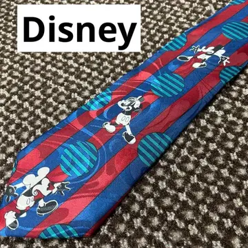 디즈니 미키 넥타이 올 패턴 기하학 레트로 빈티지 구제 의류 캐릭터