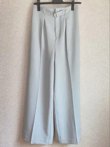 MURUA 프론트 벨트 와이드 팬츠