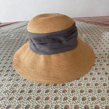 Hon Place Style 밀짚모자 베이지 그레이