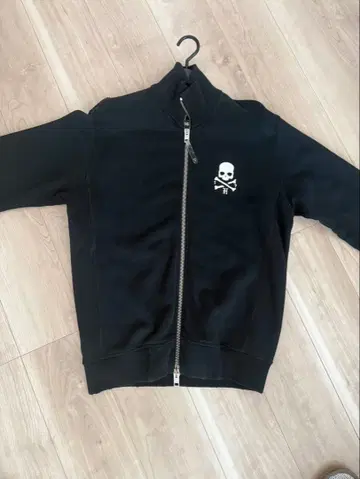 HYDROGEN 스컬 디자인 풀 집업 후드티