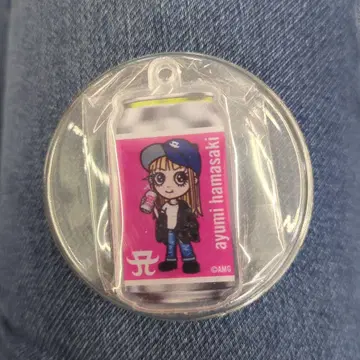 ayumi hamasaki 캔 디자인 키링 당첨 레어