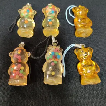 새상품 데드스탁 드리미 곰돌이 스트랩 푸니푸니 반짝반짝 레트로