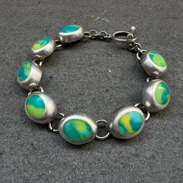 멕시칸 실버 팔찌 레어 디자인