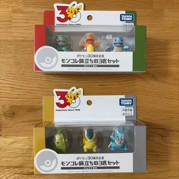 포켓몬 30주년 기념 몬코레 출발의 3마리 세트 칸토 지방 조토 지방