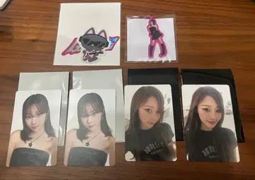 aespa 지젤 6개 세트 포토 스티커 아크릴 키링