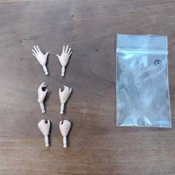 인형용 손 파츠 6개 세트 포토제닉 리카짱 2