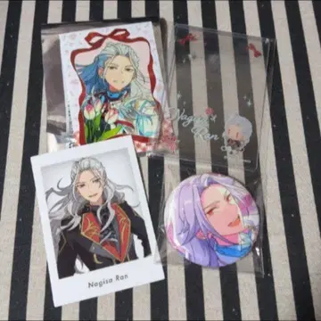 앙스타 10주년 나기사 특전 파샤츠 미니 브로마이드 경질 케이스 캔뱃지