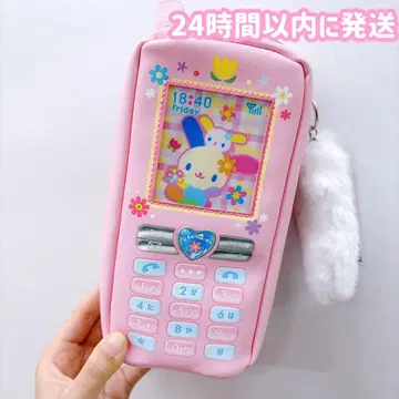 3 (미사용 새상품) 펜 케이스 휴대폰형 산리오 헤이세이 레트로 우사하나