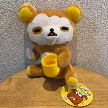 리락쿠마 온천 얼굴 팩 초기 봉제 인형 레어 희귀 편안함 레트로