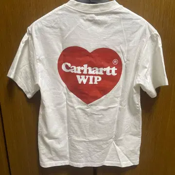 Carhartt WIP 하트 로고 티셔츠 화이트