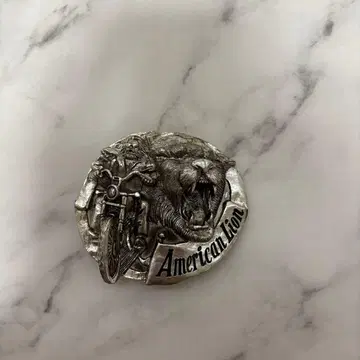아메리칸 라이온 바이크 벨트 버클