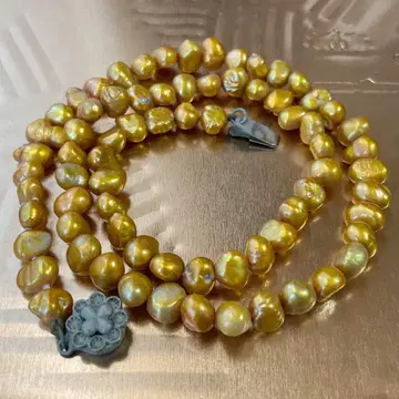 담수 펄 목걸이 골드 진주 목걸이