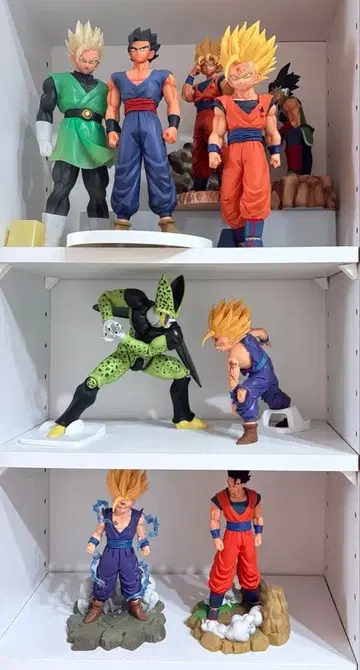 [개봉 완료] 드래곤볼 피규어 9체 세트 오반쨩 많음