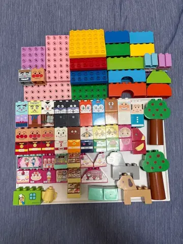 호빵맨 블록 세트 멀티컬러