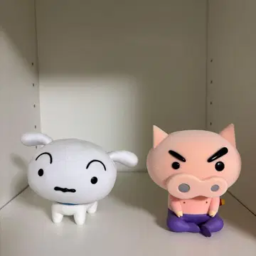 짱구는 못말려(크레용 신짱) 시로 부리부리좌에몽 플로키 피규어 세트