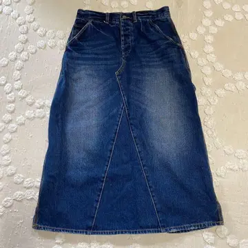 ichi 데님 롱 스커트