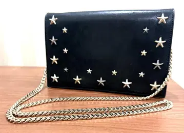 [새상품급] JIMMY CHOO 체인 숄더백 블랙 지미추