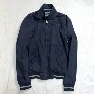 블루종 점퍼 2way 리버서블 빅 루즈핏 러프 무지 러프