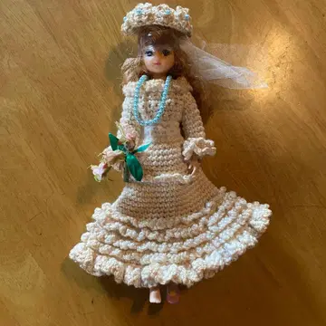 리카짱 본체와 웨딩 의류 세트 레트로