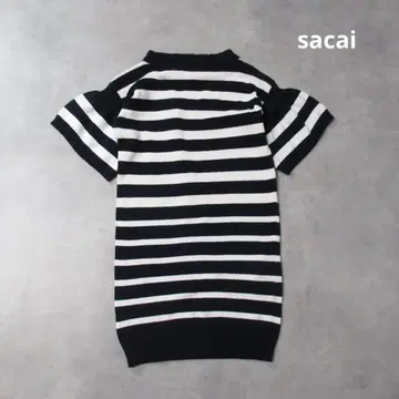 sacai luck / 보더 코튼 니트 스웨터 튜닉 1