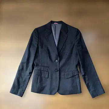 블랙 울 싱글 버튼 자켓 사이즈 11