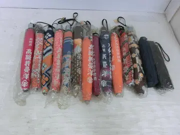 M46 미사용 쇼와 레트로 접이식 우산 세트 14개 아이디얼 양산