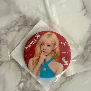 aespa 윈터 랜덤 토이 캔뱃지