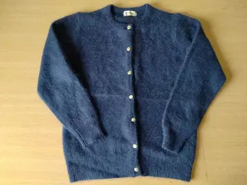 Belle Rouge 빈티지 샤기 모헤어 니트 가디건