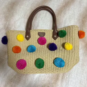 사만사 베가 바스켓백 컬러풀 여름 백