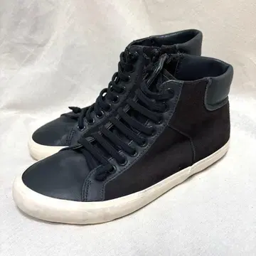 캠퍼 가죽 하이컷 스니커즈 39 브라운 다크 그레이