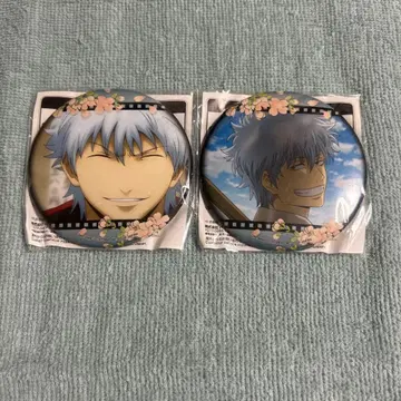 은혼 사카타 긴토키 캔뱃지 프라이스 2개 세트