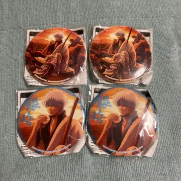 은혼 사카타 긴토키 캔뱃지 프라이스 4종 세트