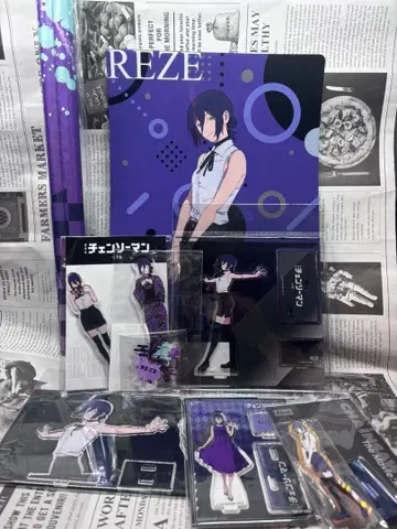 체인소 맨 레제 아크릴 아크릴 스탠드 클리어 파일 태피스트리 굿즈