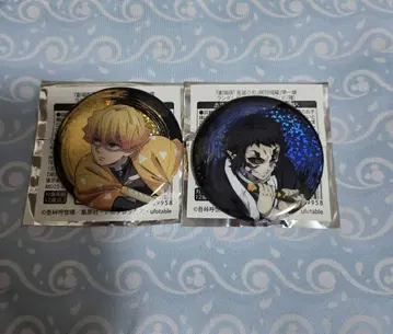 귀멸의 칼날 무한성편 랜덤 글리터 캔 배지 아가츠마 젠이츠 카이가쿠