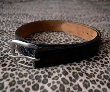 JUSTIN 빈티지 소가죽 엠보 웨스턴 벨트 32