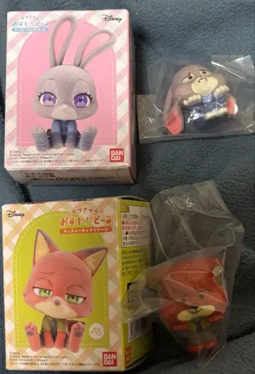 디즈니 주토피아 오스와리돌 가챠 닉 주디 4종 세트