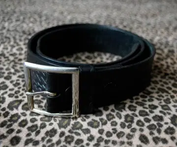 BOSTON 브라이들 가죽 바스켓 짜임 엠보 벨트 38