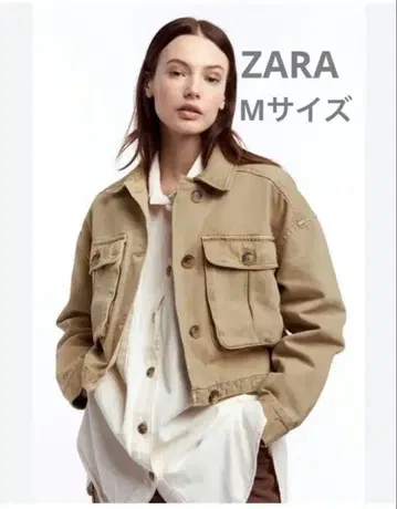 ZARA 자라 베이지 데님 자켓 M 사이즈