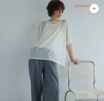 Drytouch 시어 니트 루즈 T셔츠