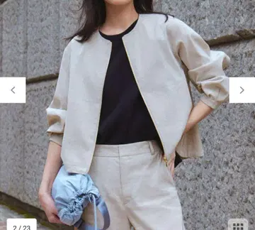 23구 완판 [세탁 가능] 린넨 레이온 스트레치 블루종
