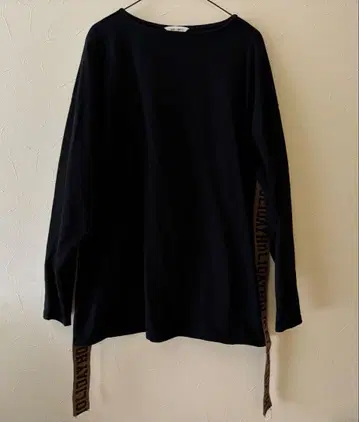 HOLIDAY SUPER FINE MINI DRESS 로고 테이프 롱 t