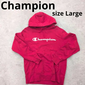 289 챔피언 레드 후드 부착 후드티 Large