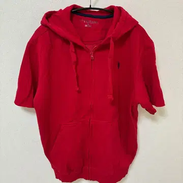 후드티 M 레드 속기모 빈티지 풀 집업 상의