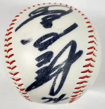 요미우리 자이언츠 코치 이케가야 고지로 친필 사인 공 투척구