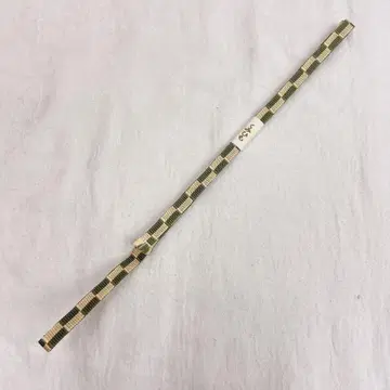 7832 허리띠 삼부 끈 조각끈 바둑무늬 순수 실크 일본제