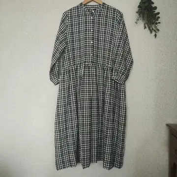 체크 원피스