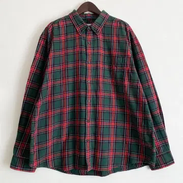 St.JOHN'S BAY 세인트존스베이 긴팔 체크 플란넬 셔츠 구제 의류