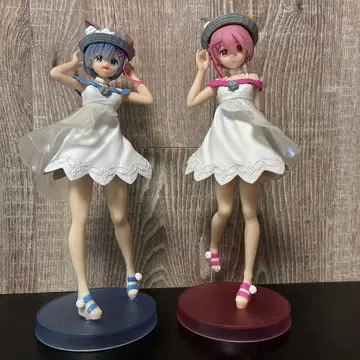 Re: 제로부터 시작하는 이세계 생활 냥코의 날 렘 라무 피규어